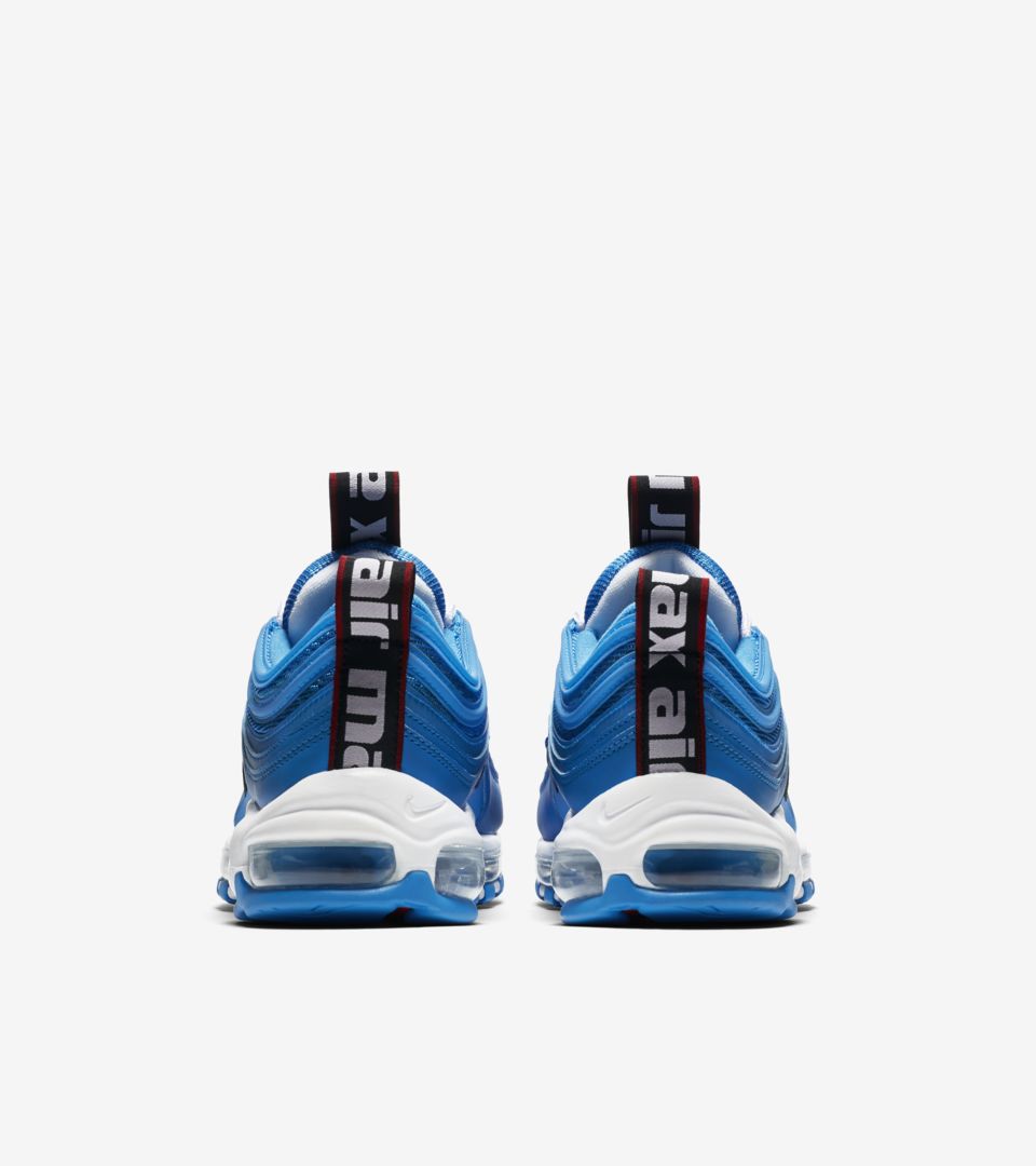 blue white and black air max 97