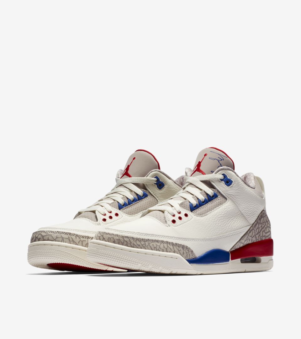 NIKE公式】エア ジョーダン 3 'Sail and Sport Royal and Fire Red ...