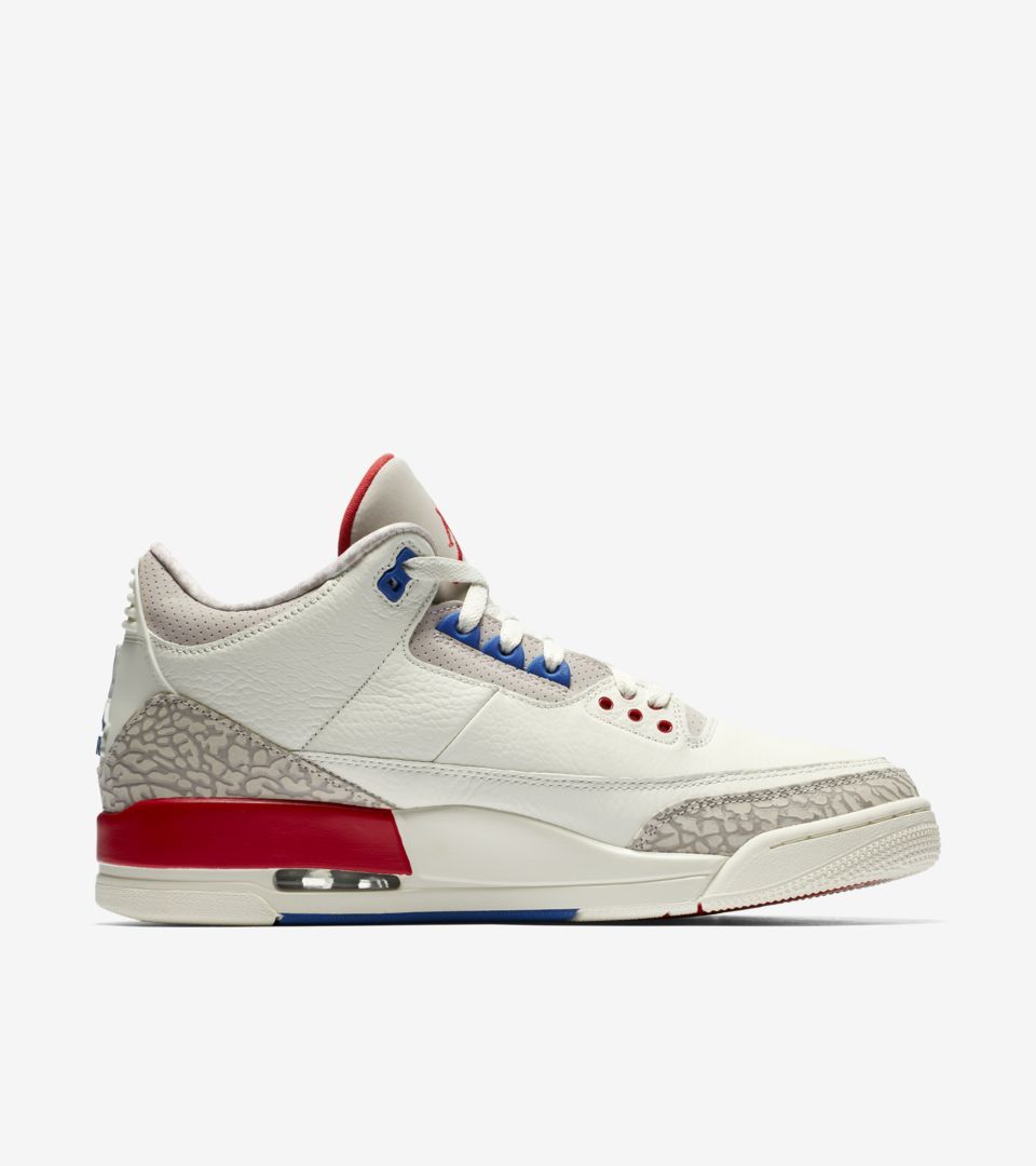 NIKE公式】エア ジョーダン 3 'Sail and Sport Royal and Fire Red