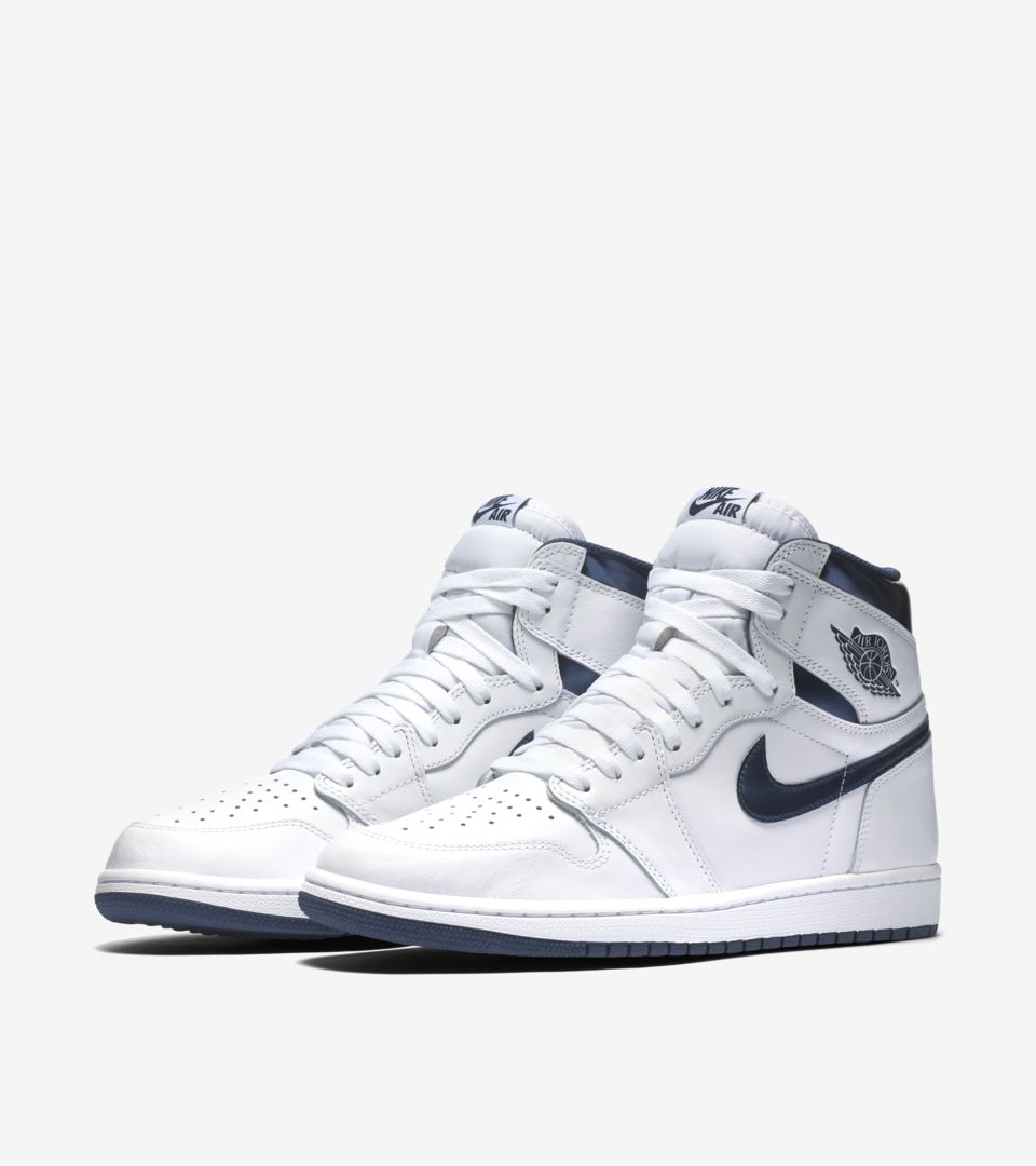 Air jordan 1 hot sale navy blue white