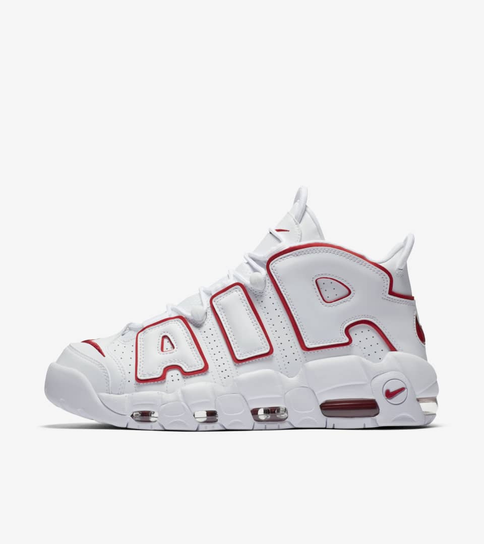 Air More Uptempo 'White and Varsity Red' Release Date. Nike SNKRS MY