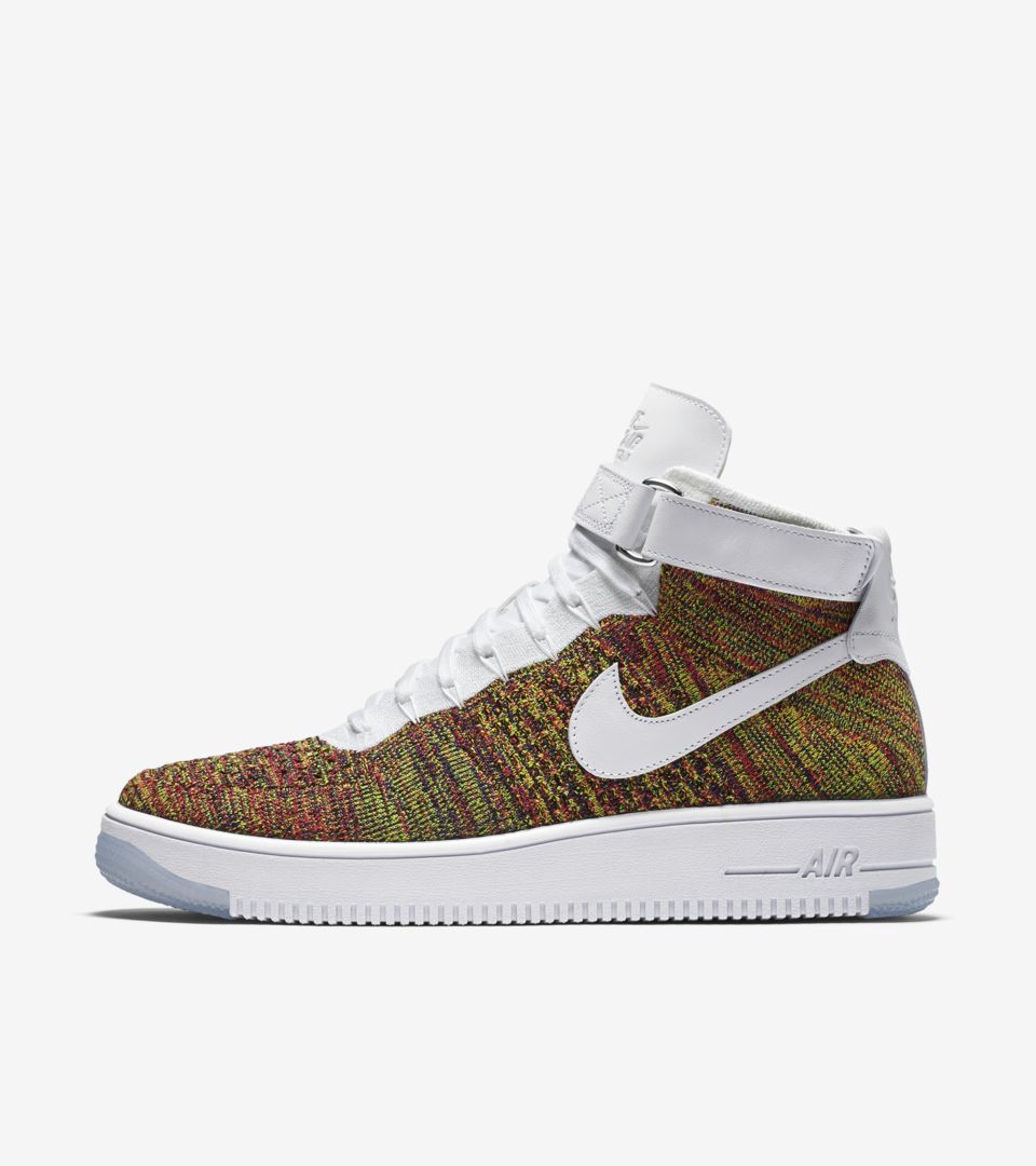 Nike Air Force 1 Ultra Flyknit 'White & Multicolor' Release Date