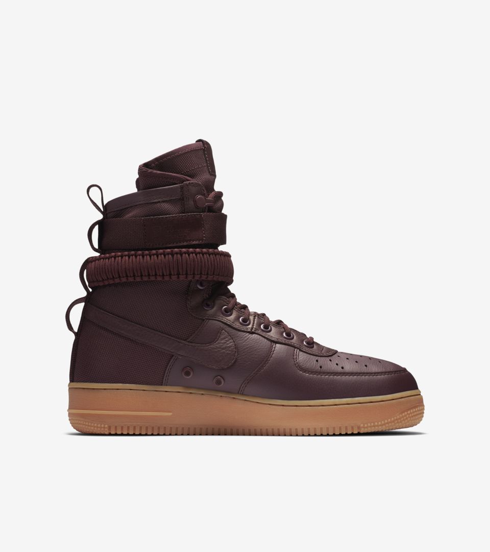 nike air force 1 high burgundy