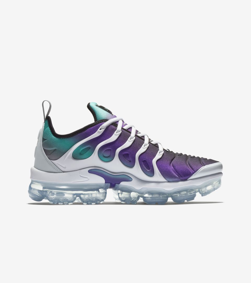 purple and turquoise vapormax