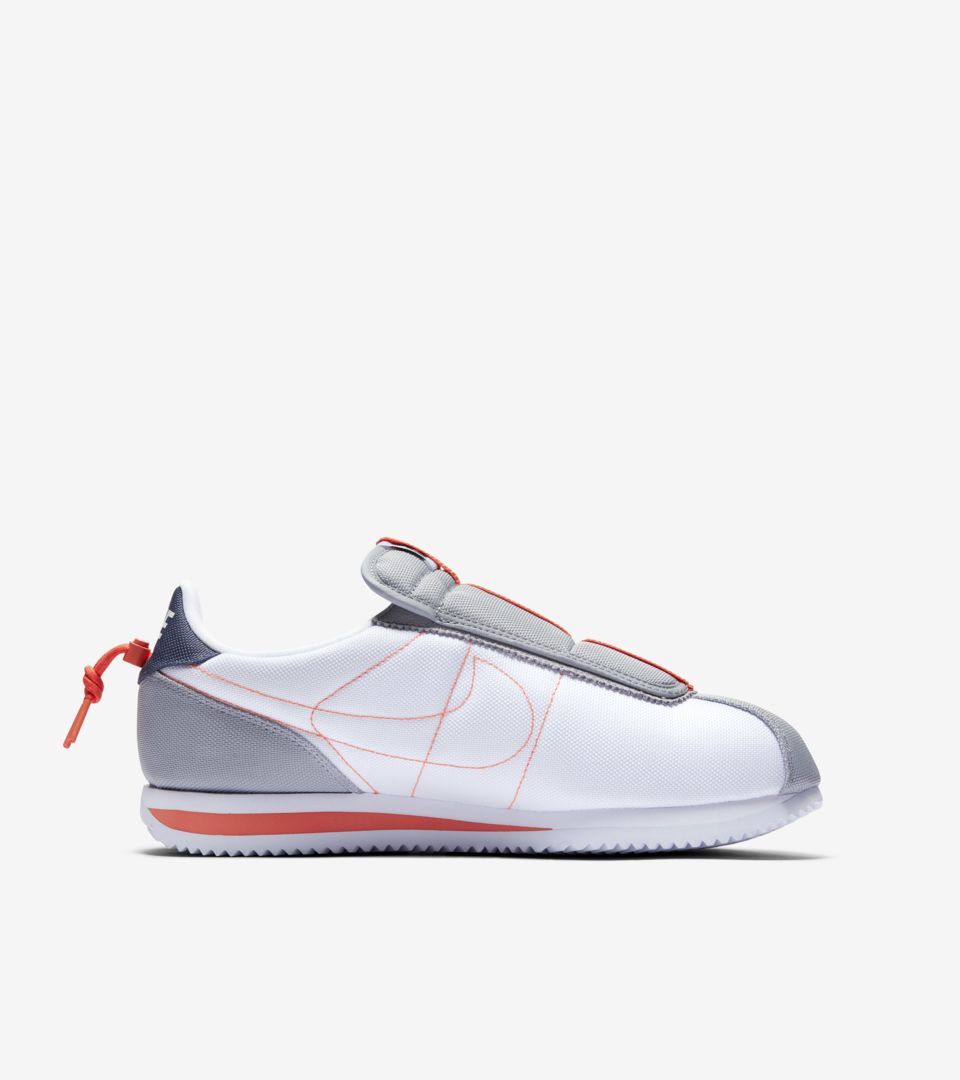 Nike Cortez 4 House Shoes 'White & Wolf & Turf Orange' Release Date SNKRS