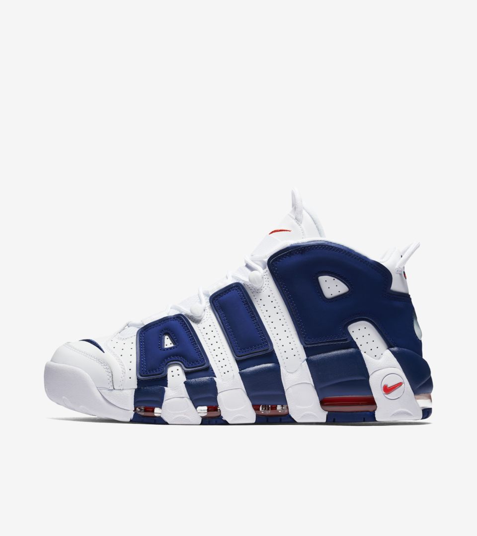 uptempo white blue