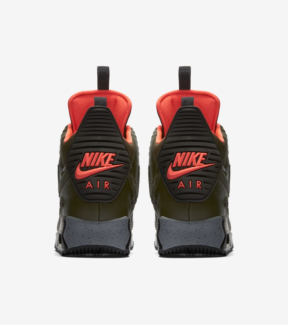 He aprendido pecador esclavo Nike Air Max 90 Sneakerboot 'Dark Green & Bright Crimson'. Nike SNKRS