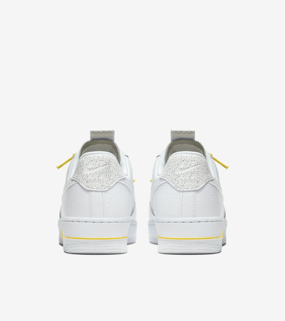 nike air force 1 see through white yellow