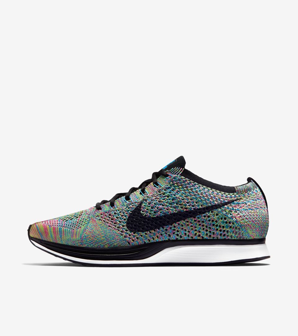 FLYKNIT RACER 27cm　ナイキ フライニットレーサー マルチ虹