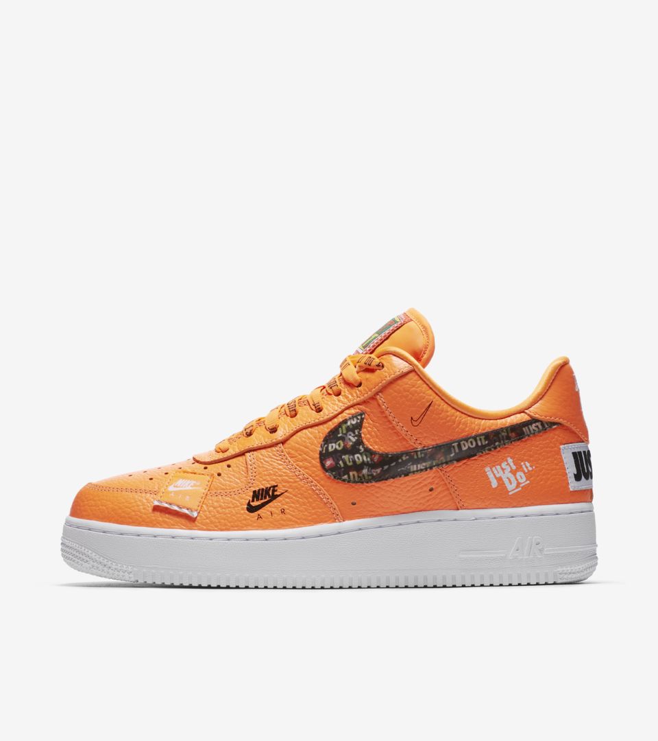 Word number Thaw, thaw, frost thaw Nike Air Force 1 Premium Just Do It Collection 'Total Orange' Release Date.  Nike SNKRS