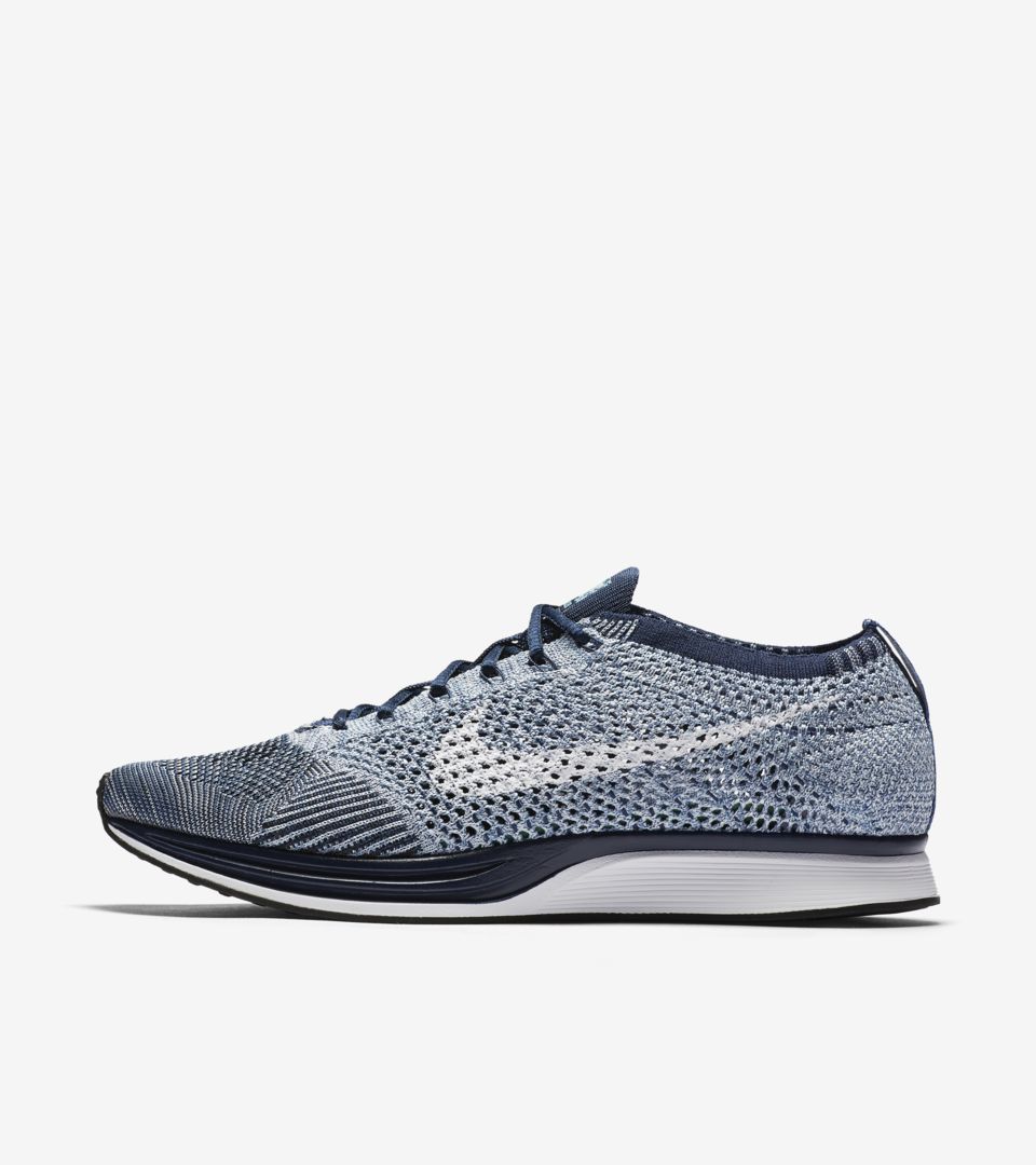 カラーグリーン黄緑緑パープル紫NIKE FLYKNIT RACER ナイキ フライニット レーサー