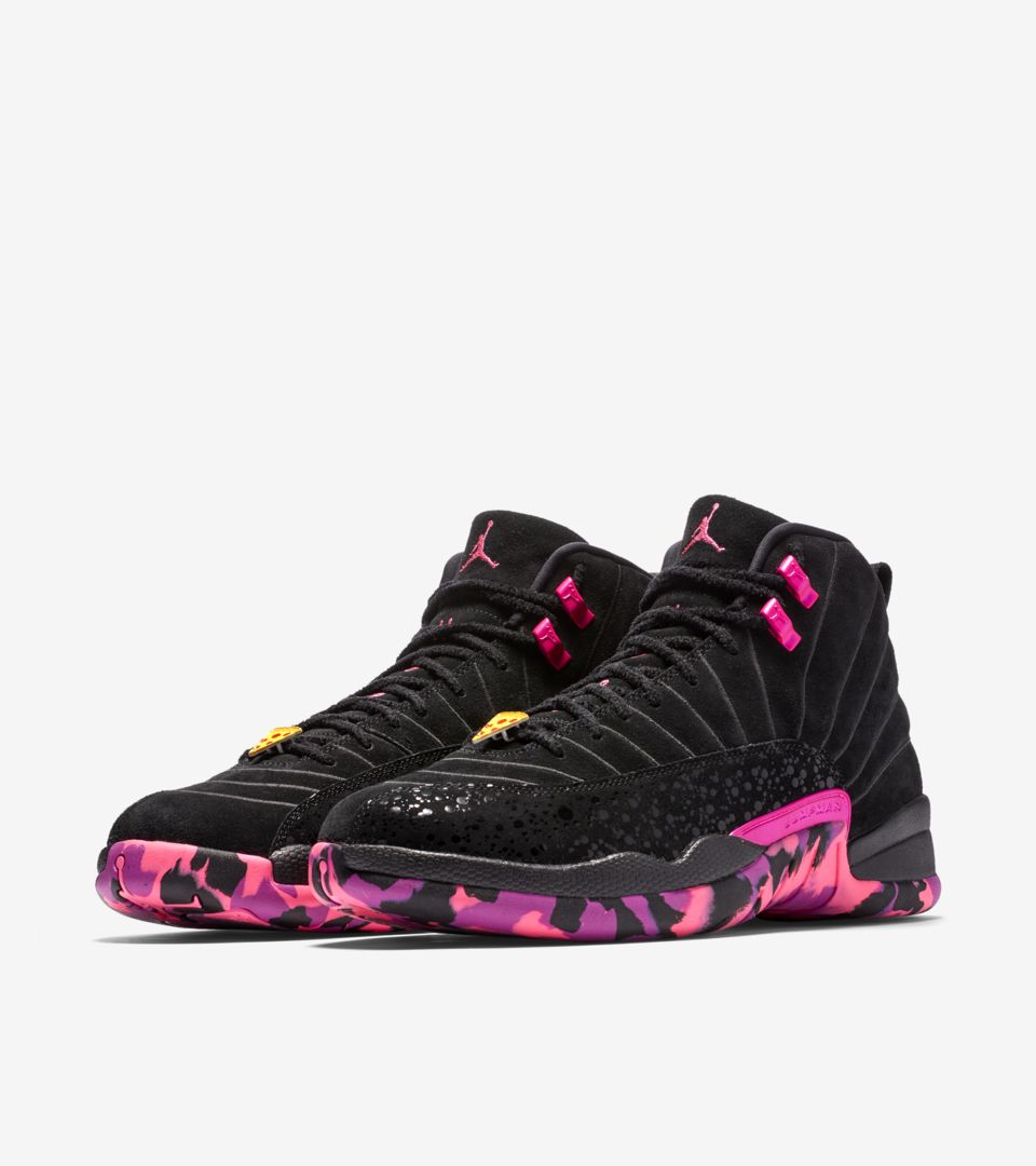 jordan 12 pink camo