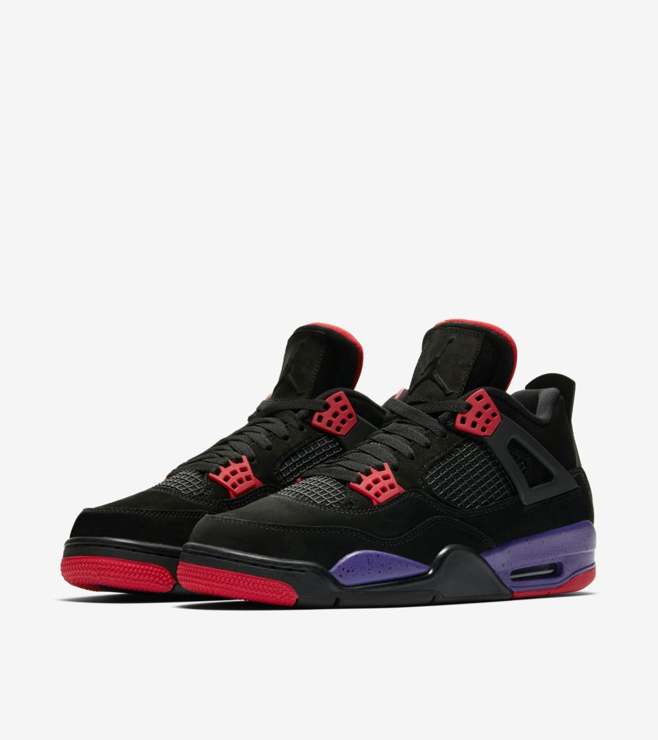 jordan shoes black and purple