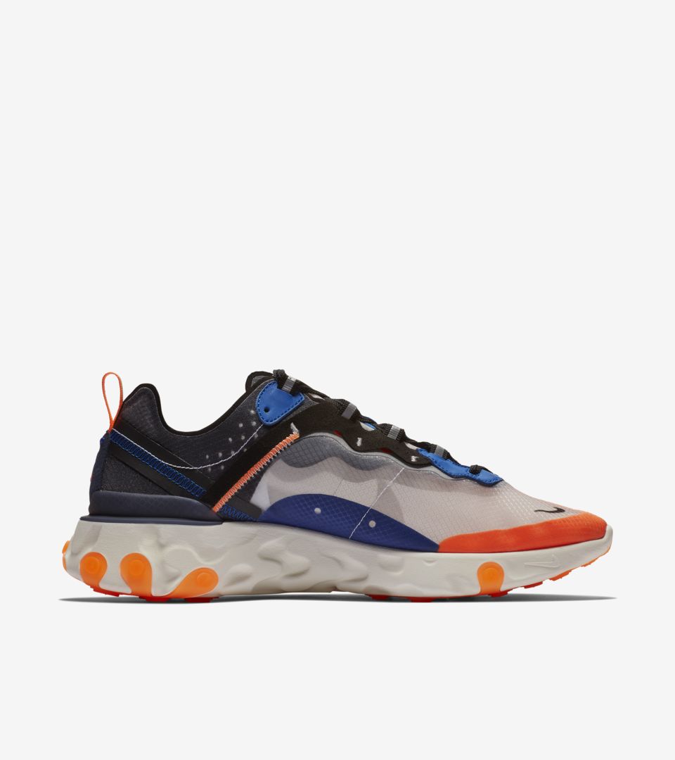 blue and orange reacts