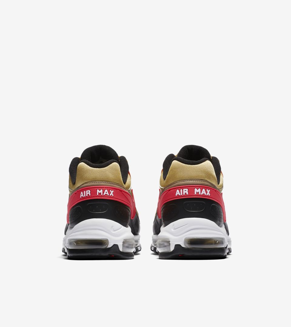 red black and gold nike air max