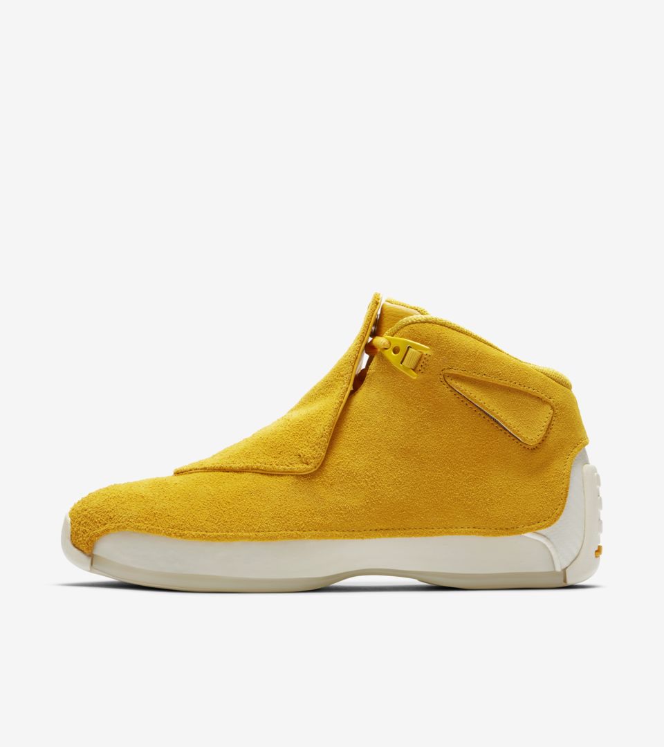 Air Jordan 18 'Yellow Ochre \u0026amp; Sail 