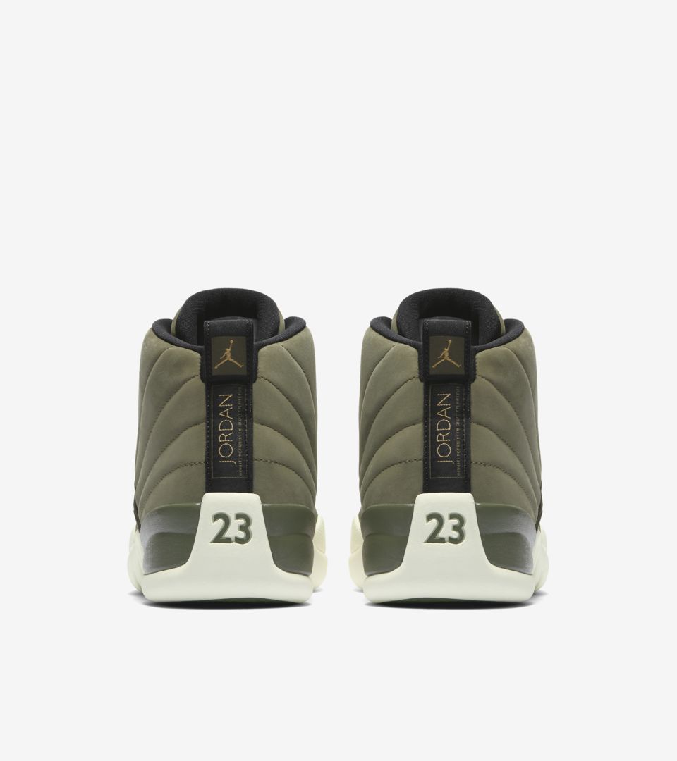 retro 12s olive