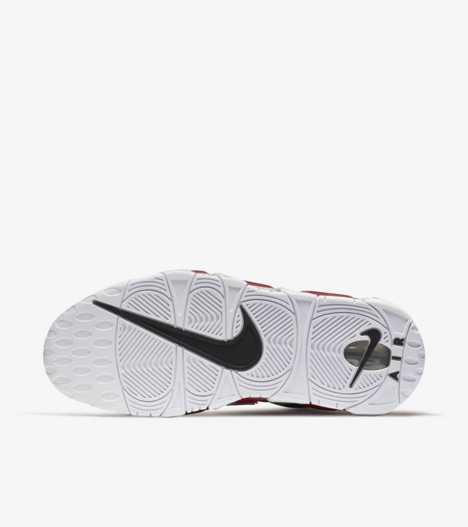 Nike Air more Uptempo "Varsity Red &amp; &amp; White". Nike SNKRS
