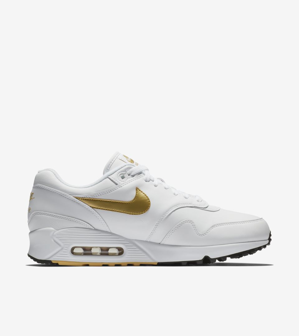 air max white and gold