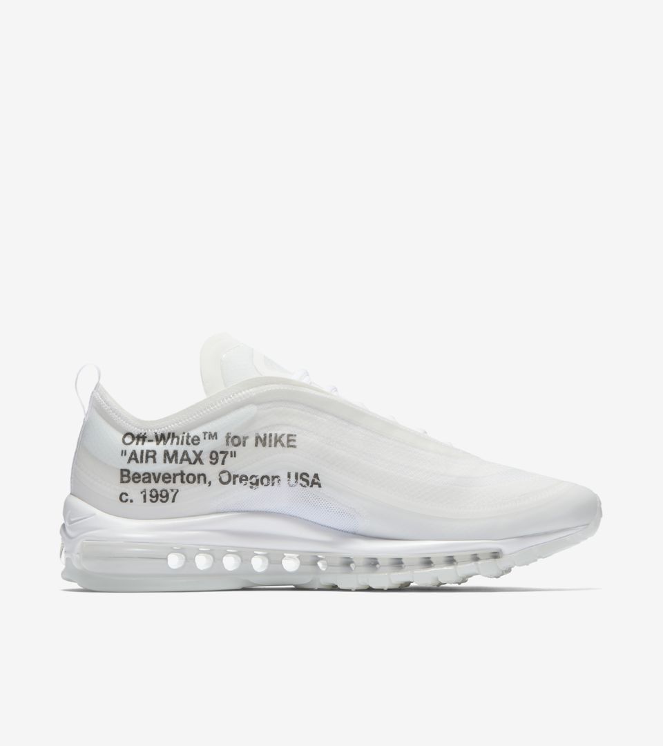 air max 97 bianche off white
