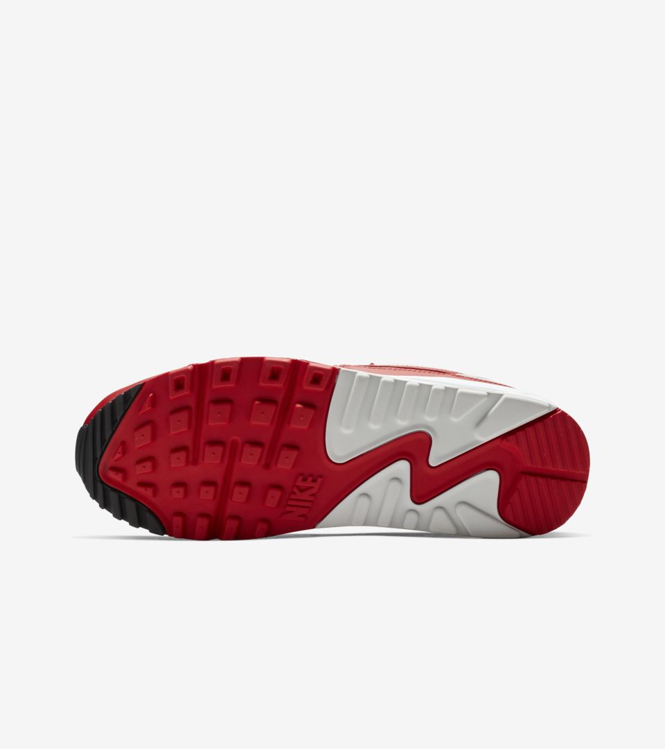 nike air max 90 red/white women's casual shoe