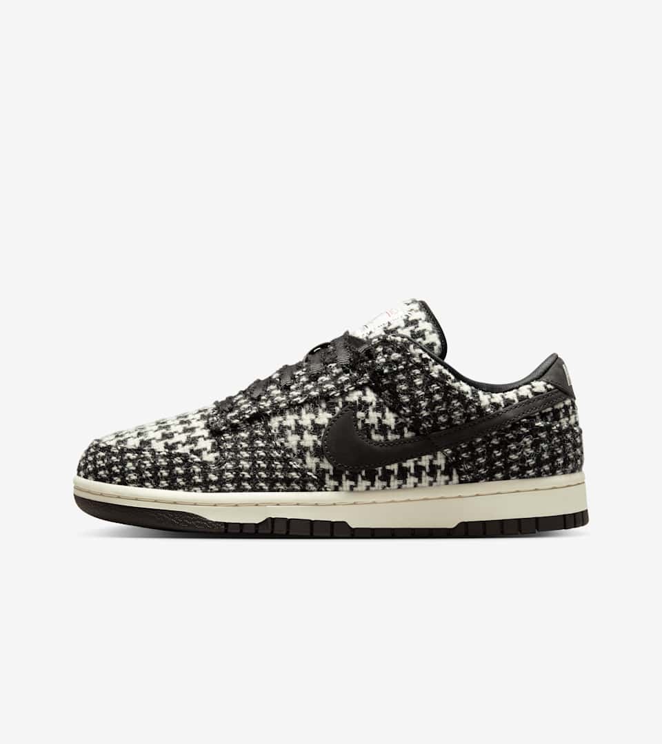 Women's Dunk Low x Harris Tweed® “Black and Phantom”