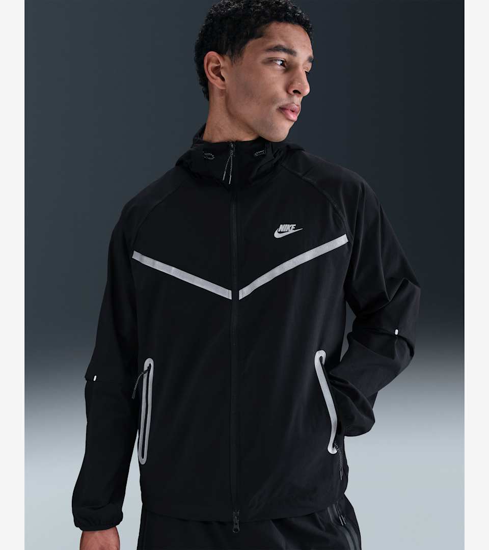 Nike Tech Windrunner-Webjacke mit durchgehendem Reißverschluss für Herren Image