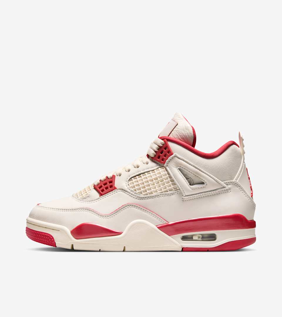 Women's Air Jordan 4 “Pale Ivory and Tough Red”