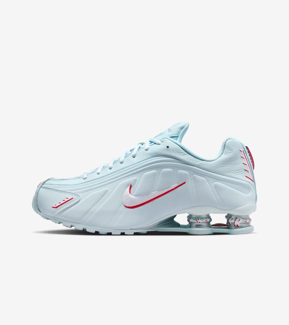 Shox R4 “Glacier Blue and University Red”