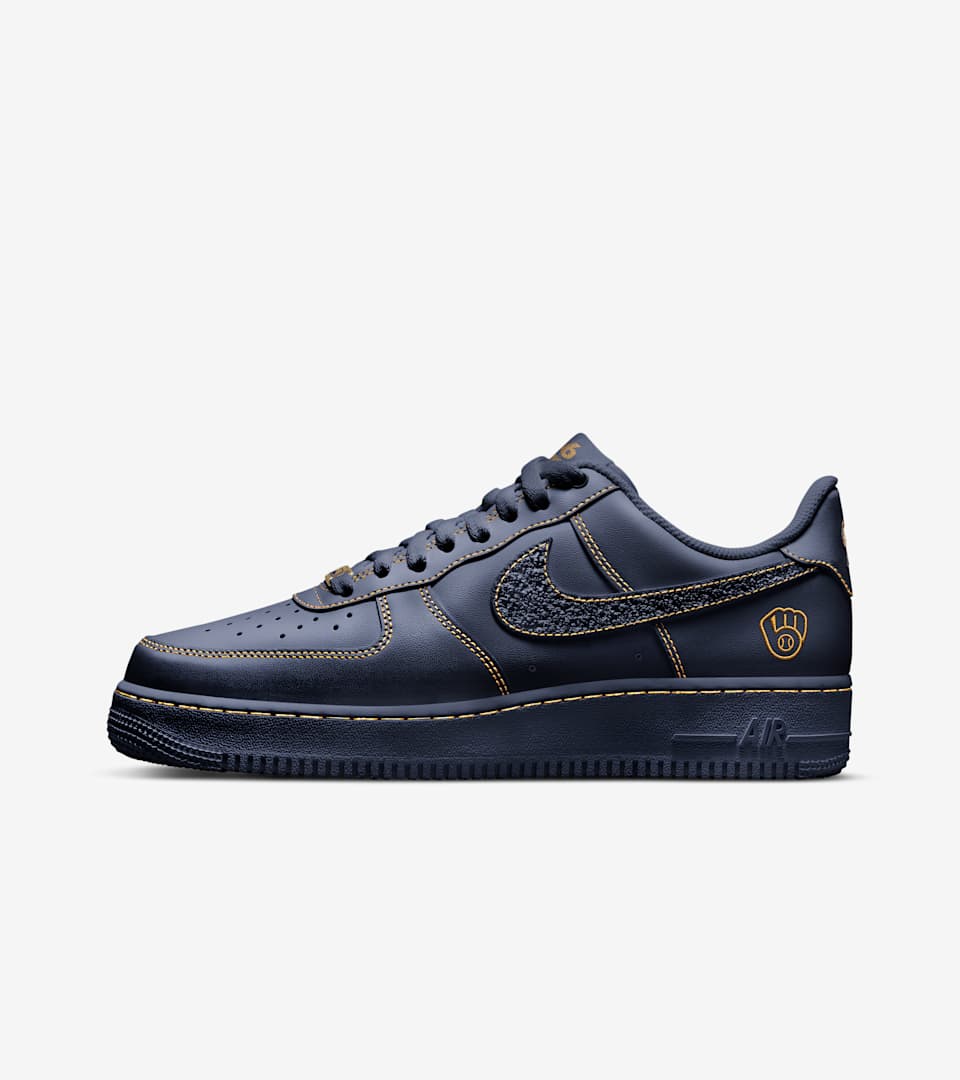 Nike Air Force 1 '07 "Milwaukee Brewers" — view A