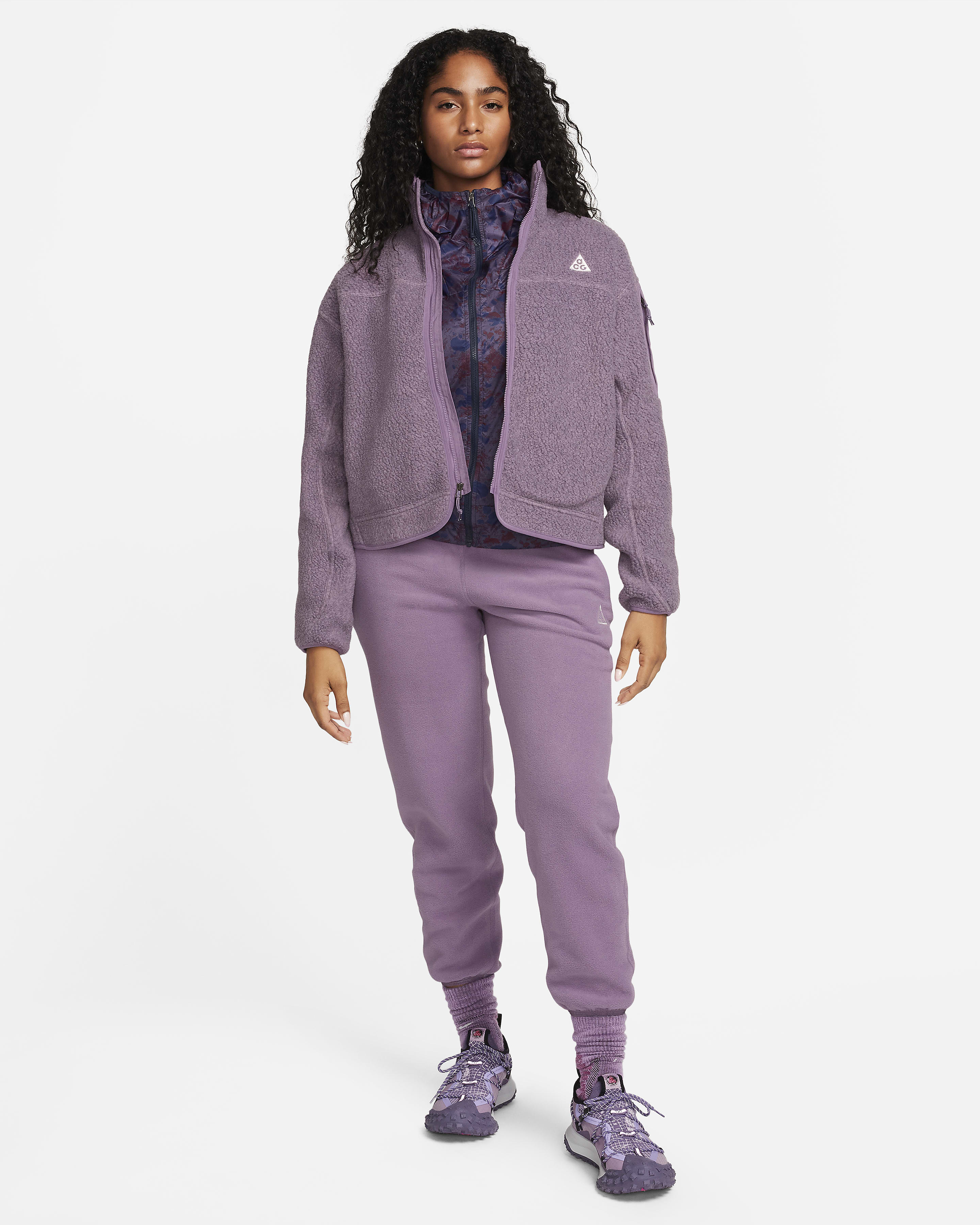Sustainable Materials Nike ACG Arctic Wolf Polartec Women s Oversized Fleece Full Zip Jacket buysmart
