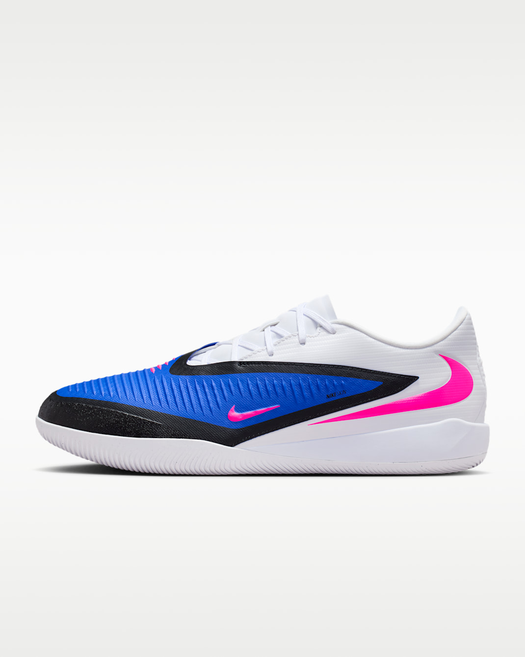 Nike Phantom 6 Low Academy Indoor/Court Soccer Shoes — Racer Blue/White/Pink Blast