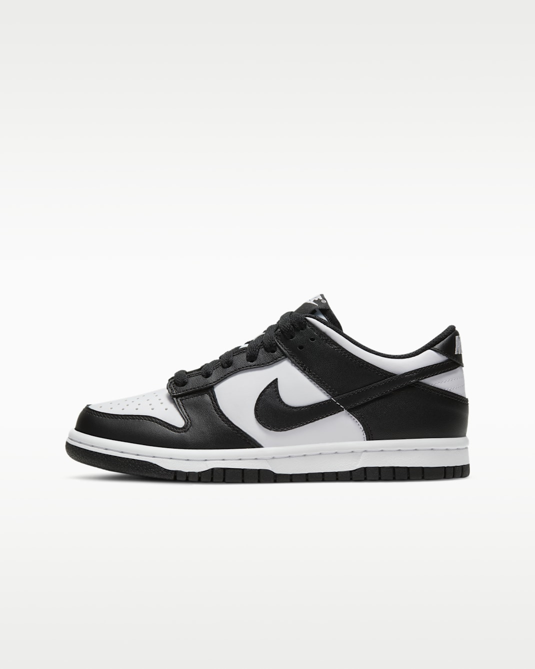 Nike Dunk Low Big Kids' Shoes — White/White/Black