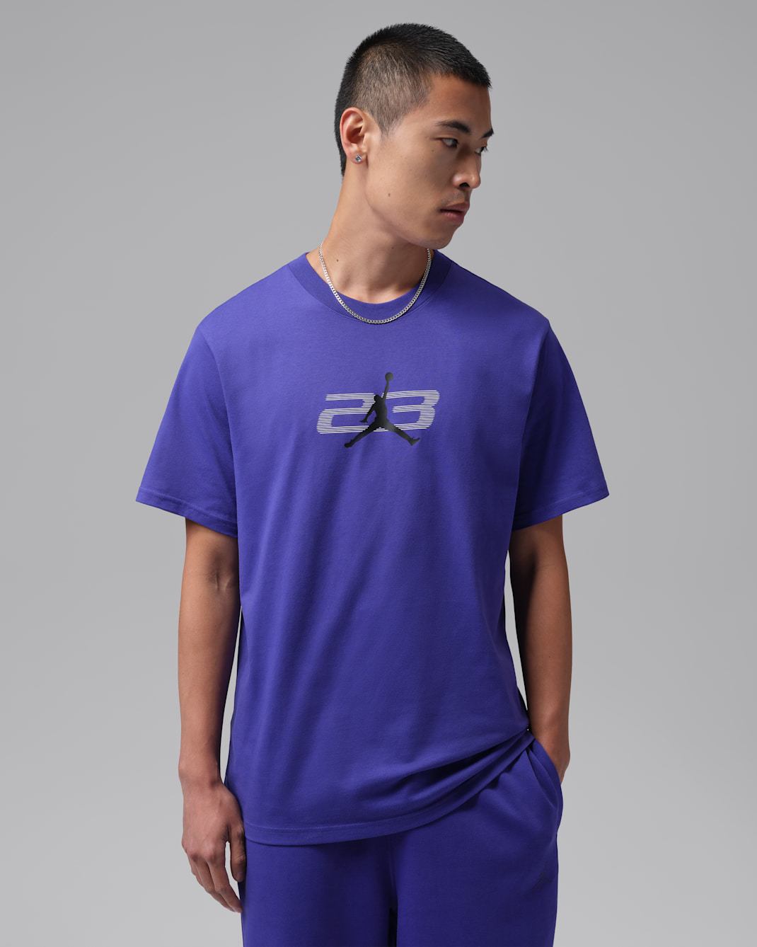 Jordan Sport Men's Dri-FIT Graphic T-Shirt - Light Concord/Black