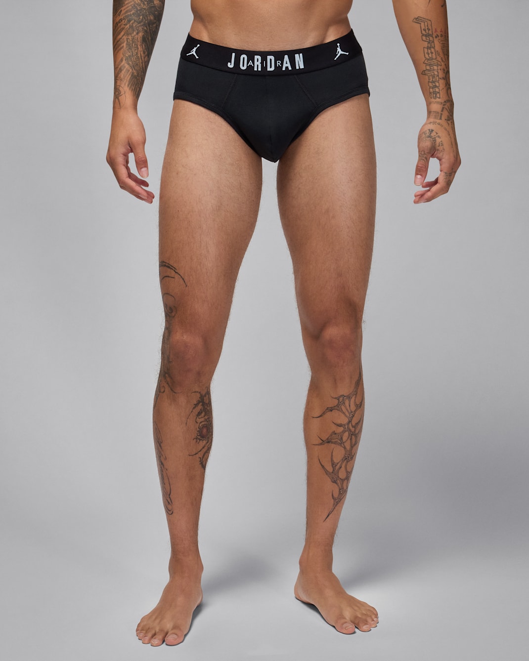 Jordan Men's Flight Cotton Hip Briefs (3-Pack) - Black