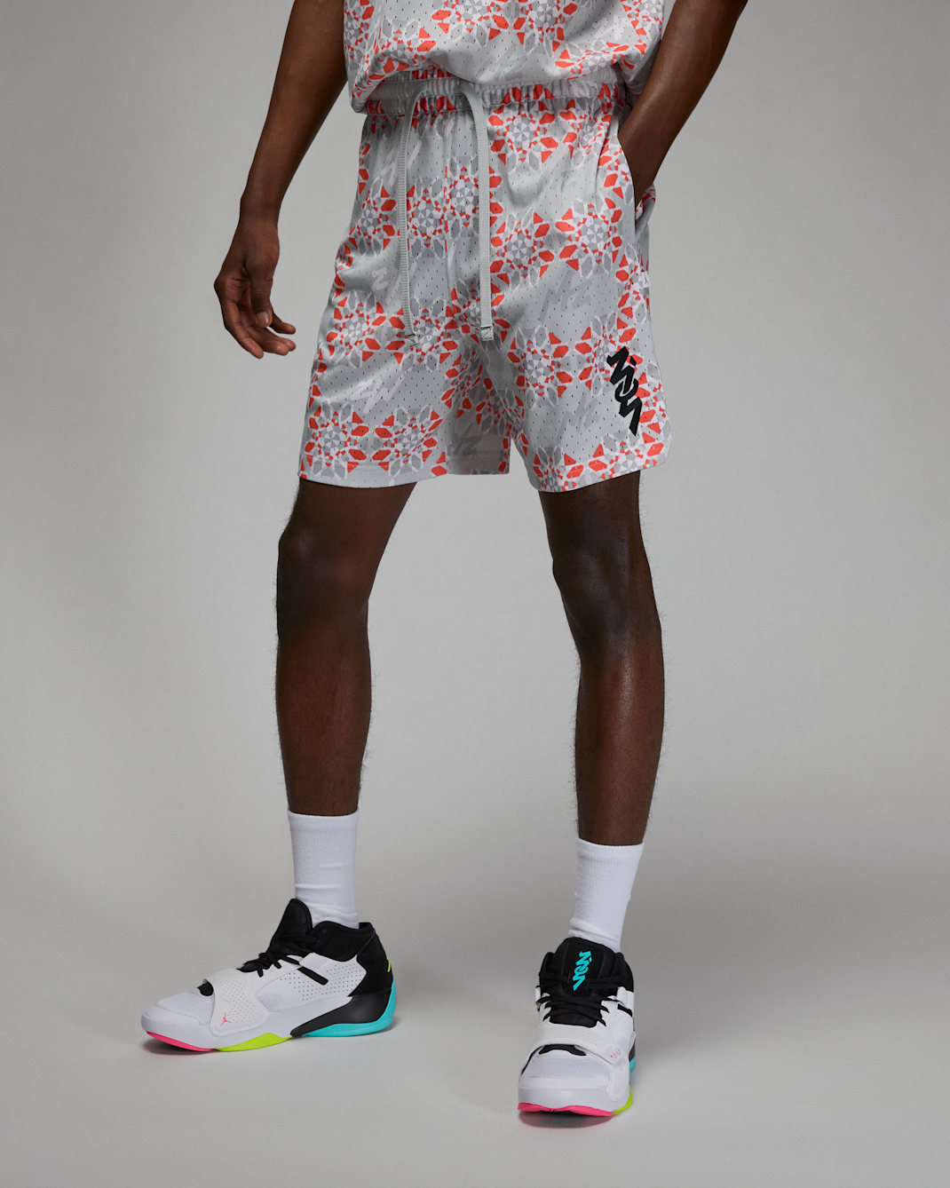 Zion Men's Mesh Shorts - Photon Dust/Black