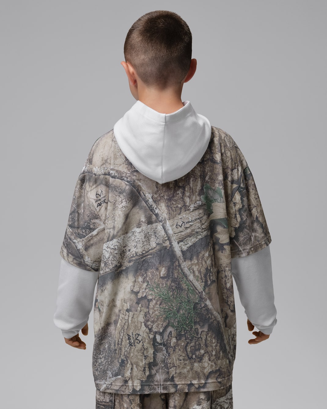 Jordan Big Kids' Brooklyn Waffle Long-Sleeve Top
