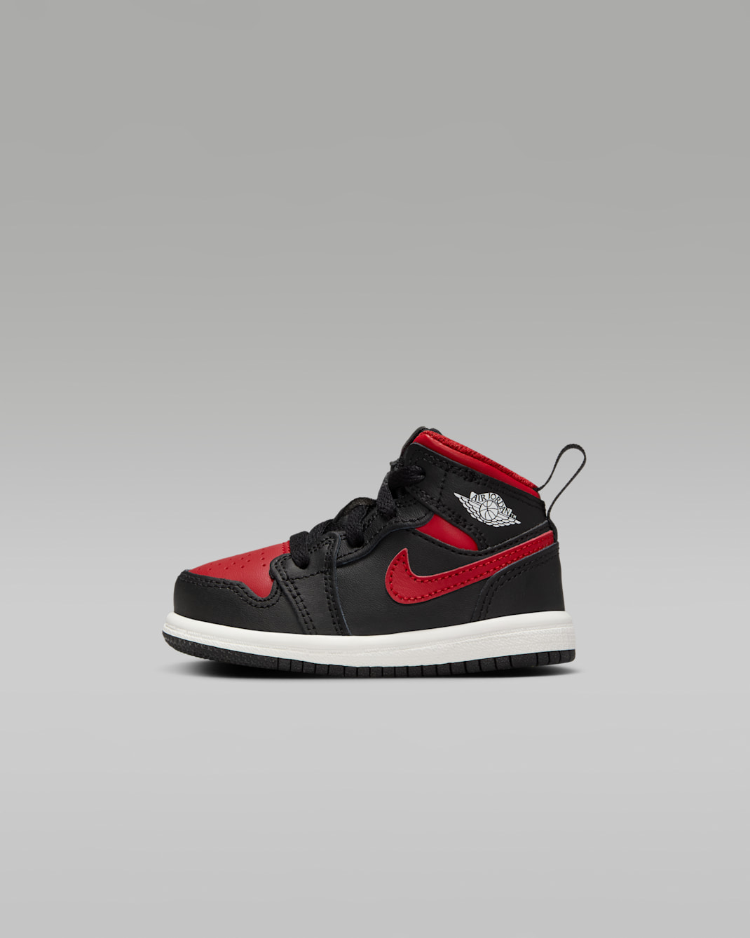 Jordan 1 Mid Baby/Toddler Shoes - Black/Summit White/Varsity Red