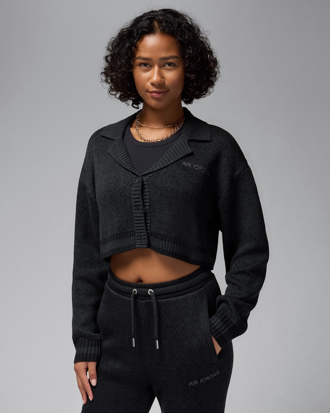 Air Jordan Women's Knit Cardigan - Black