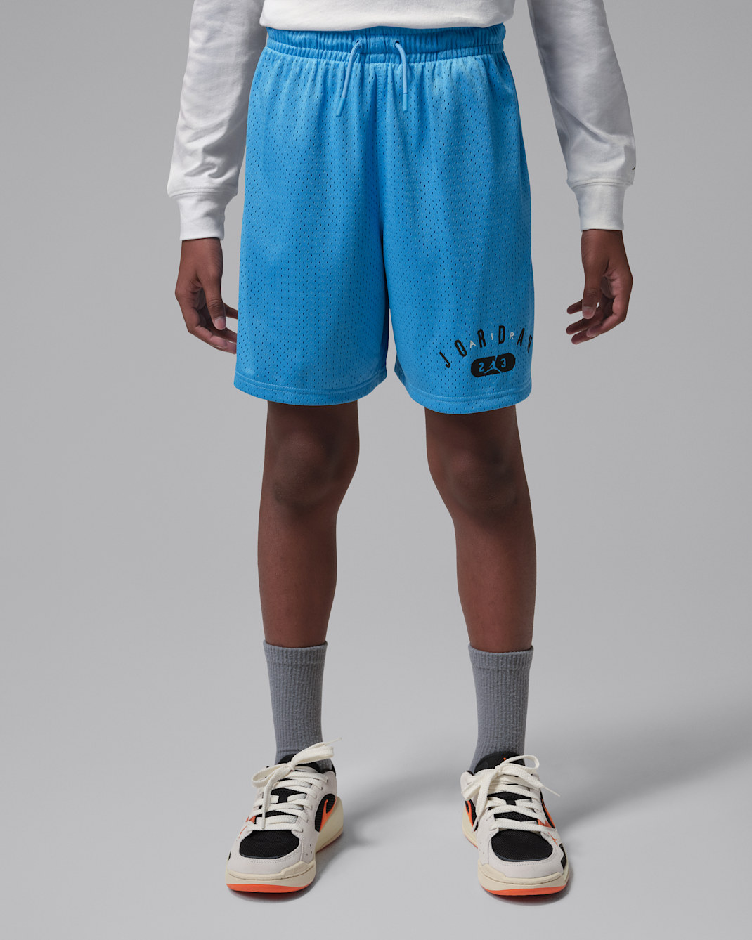 Shorts deportivos 23 para niños talla grande Jordan - Azul