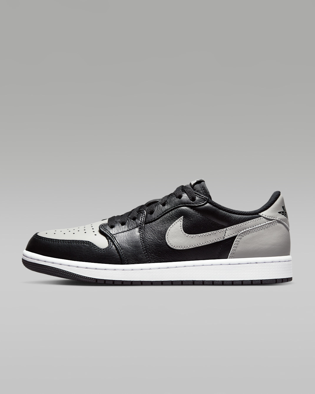Air Jordan 1 Low OG 'Shadow' Men's Shoes - Black/White/Medium Grey