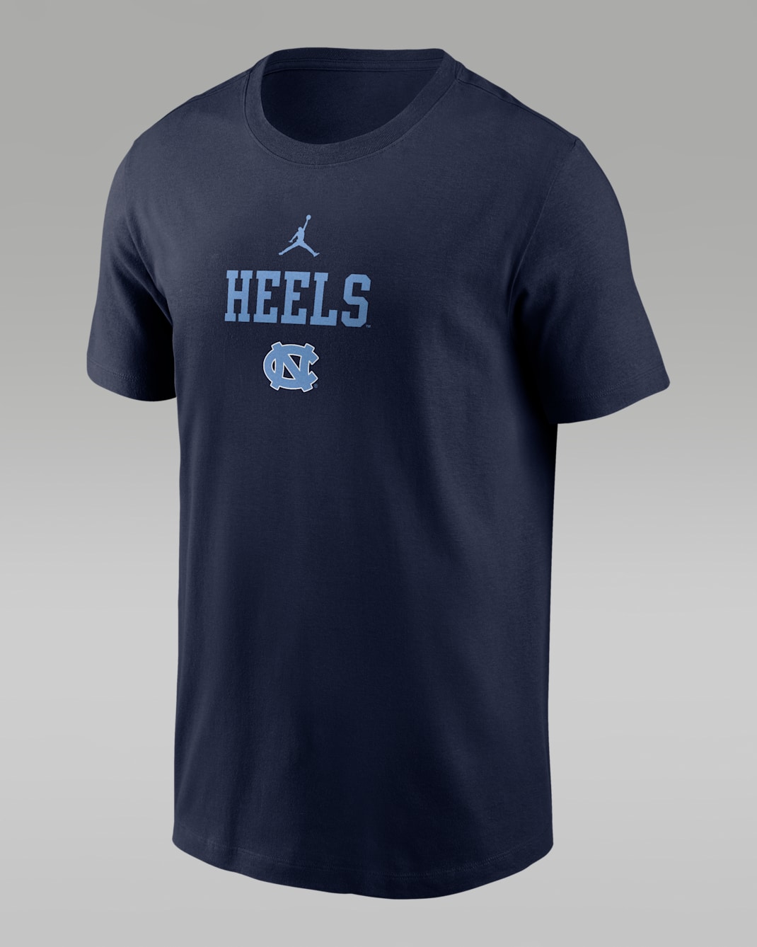 North Carolina 2-Hit Stacked Men's Jordan Brand College T-Shirt - Navy