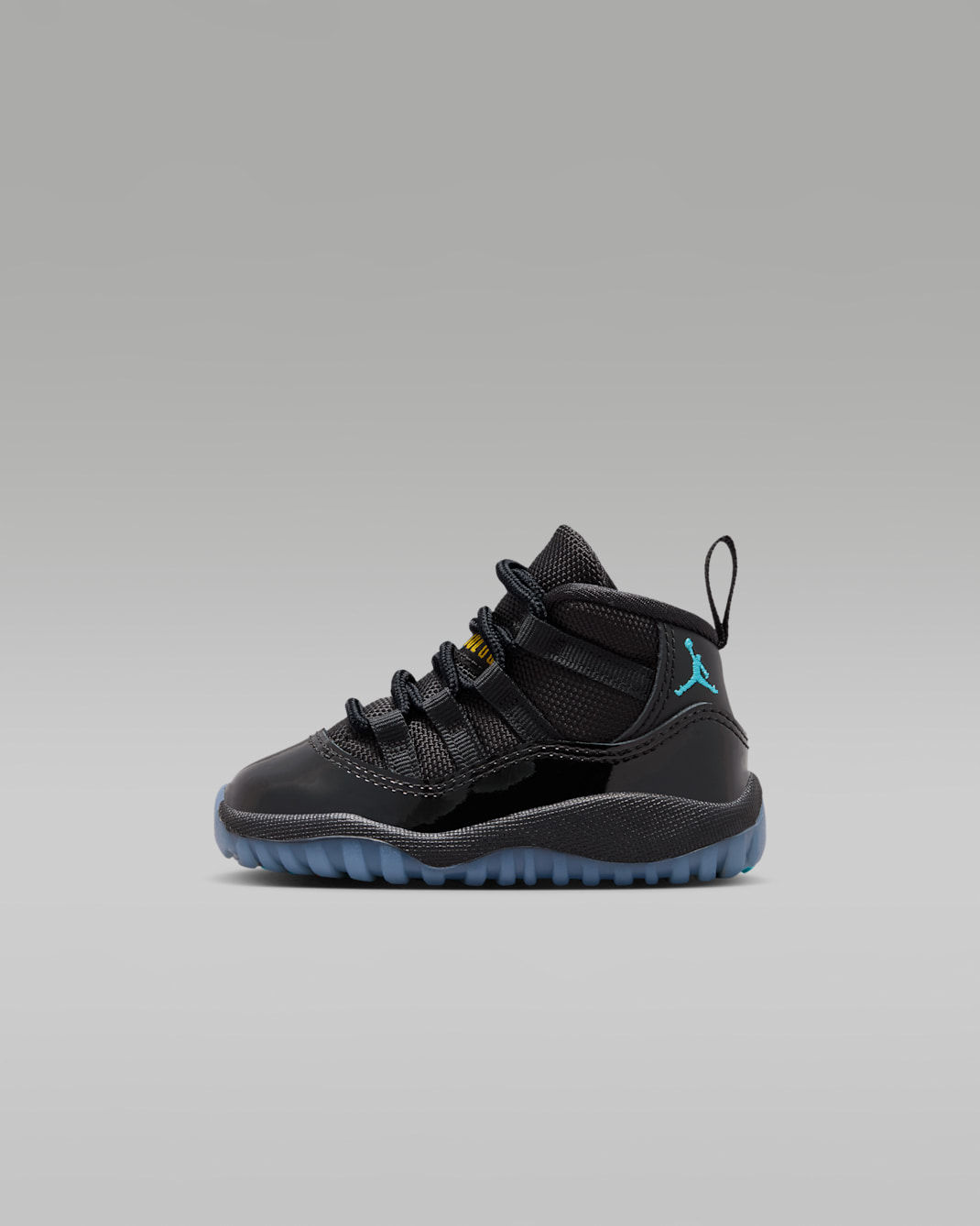 Tenis para bebé e infantil Jordan 11 Retro "Gamma" - Negro/Negro/Amarillo universitario/Azul gamma