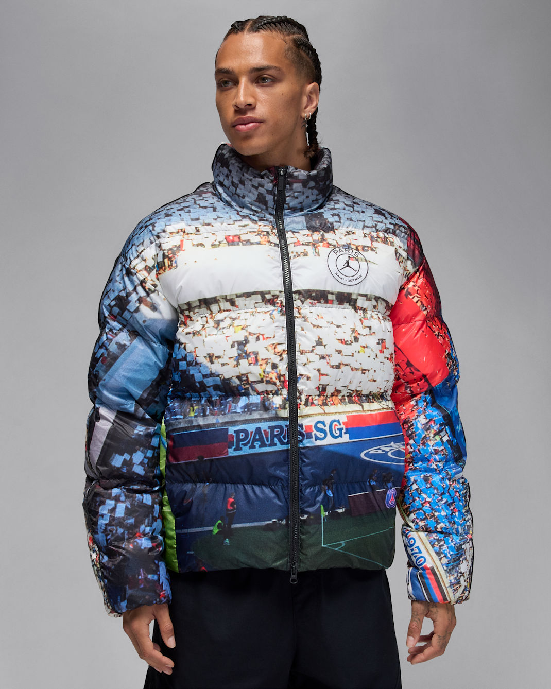 Paris Saint-Germain parka voor heren - Zwart