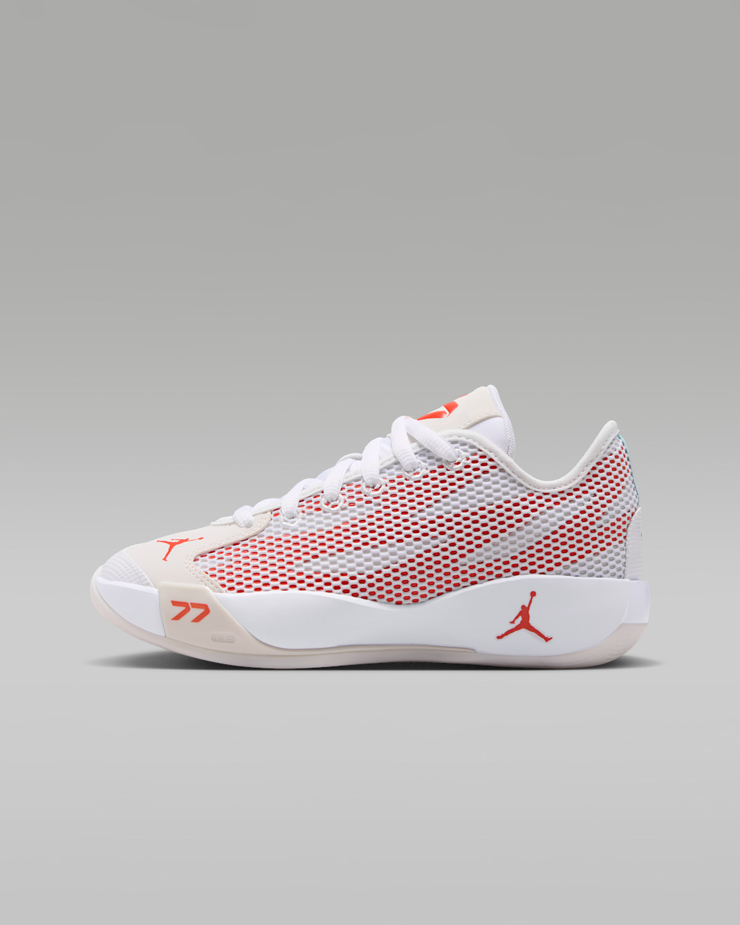 Jordan Luka 77 'Ghost' Older Kids' Shoes - White/Swan/Picante Red