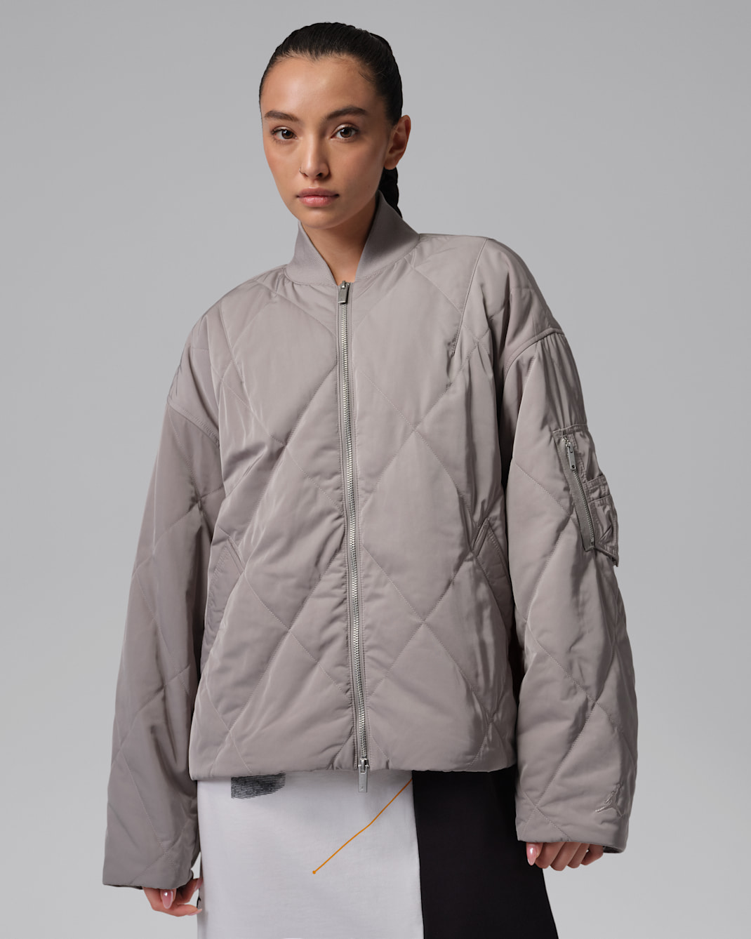 Veste Renegade matelassée Jordan Flight pour femme - Enigma Stone/Olive Grey/Enigma Stone