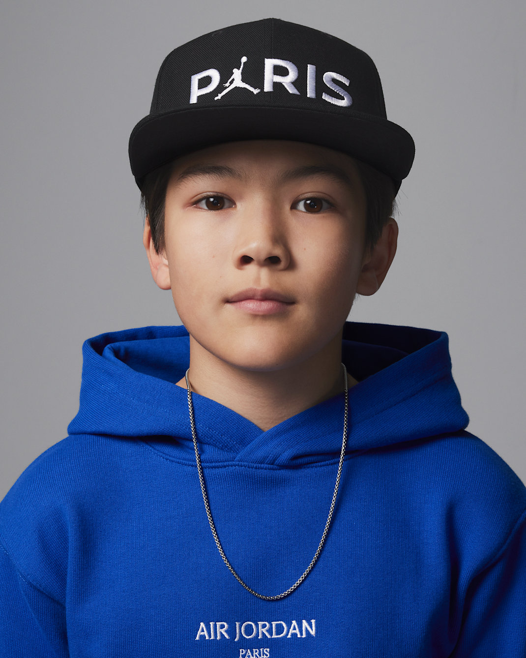 ジョーダン パリ サンジェルマン (PSG) ジュニア フラット ブリム キャップ - ブラック