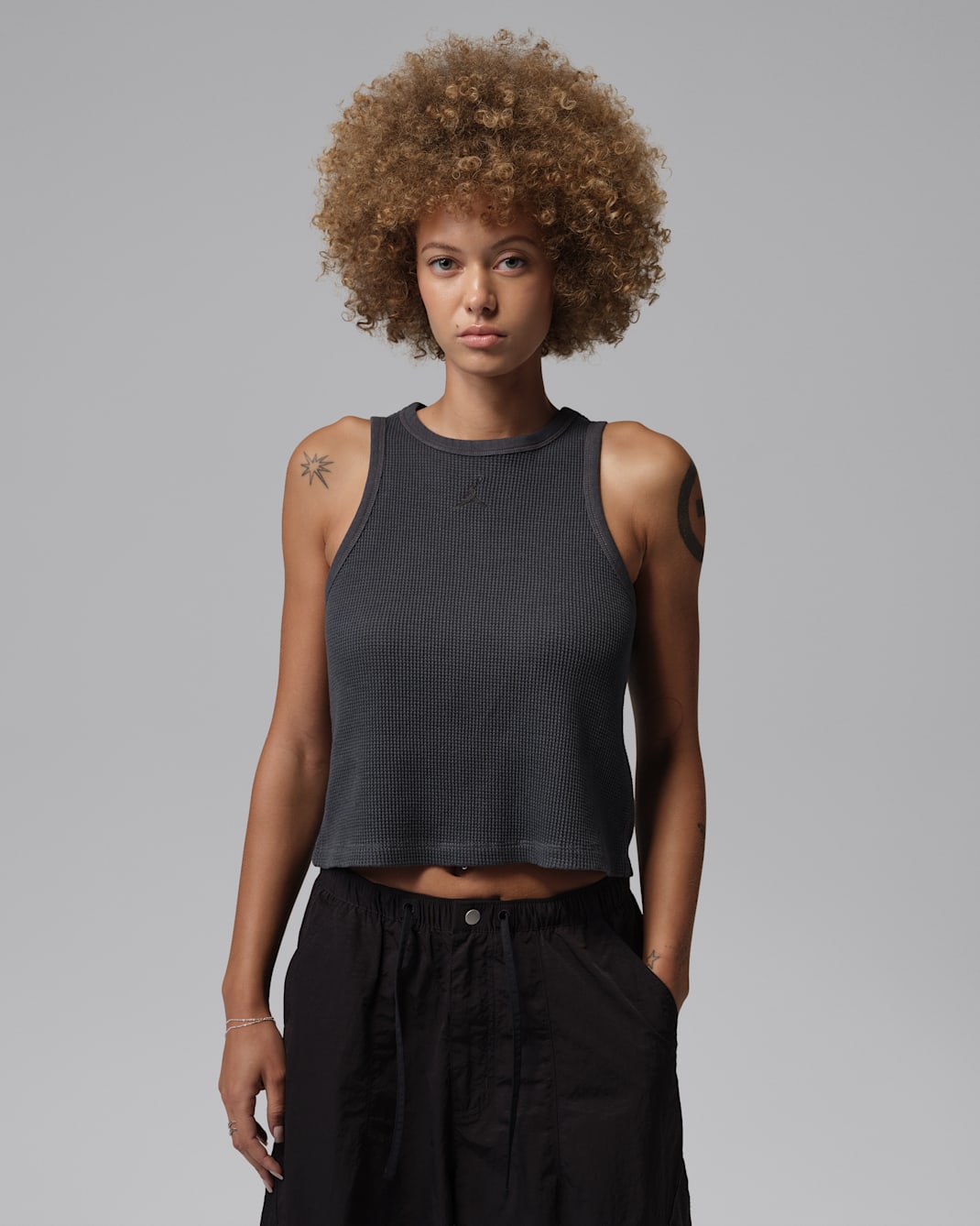 Jordan Flight Women's Waffle Tank - Black/Black