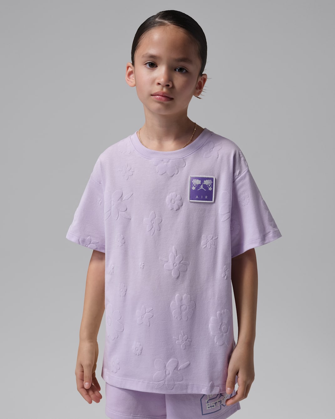 Jordan Little Kids' Printed Oversized T-Shirt - Violet Mist