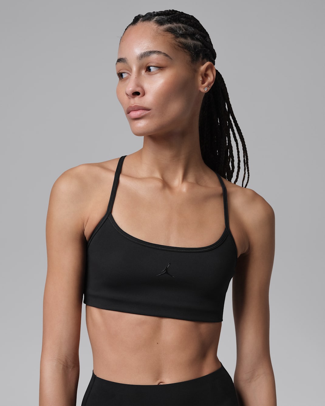 Jordan Sport Flightweight Women's Light-Support Sports Bra - Black/Anthracite/Clear